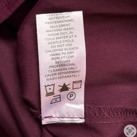 Reitmans Deep Red Button-Down Shirt Size 16P Petite Office Business Casual - Picture 4 of 11